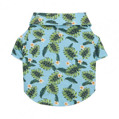 Cămașă pentru câine de companie Guler răsturnat Model de culoare Imprimare în stil Hawaii Animal de companie Tricou pentru câine de companie Cățeluș mic Câine mare Chihuahua