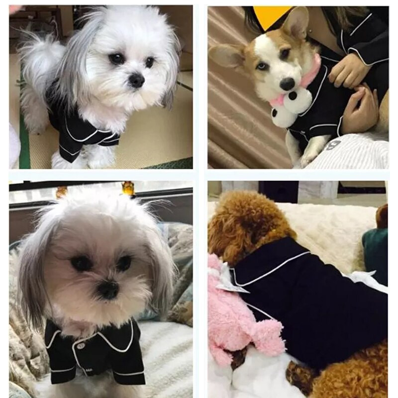 Lemmikloomade pidžaamad Mood Lemmikloomarõivad Koerte särk Luksuslik mantel jakk Vabaajarõivad väikestele ja keskmistele koertele Yorkies Chihuahua Bulldogid