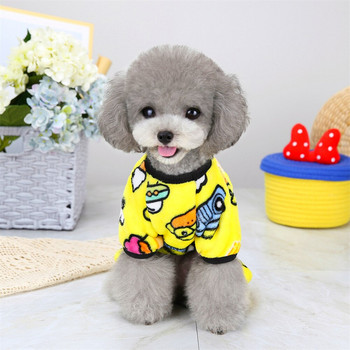 Χειμερινή ζεστή φόρμα για σκύλους για μικρά σκυλιά Fleece Puppy Cat Pijamas Pet Rompers Shih Tzu Yorkie ropa para perros medianos