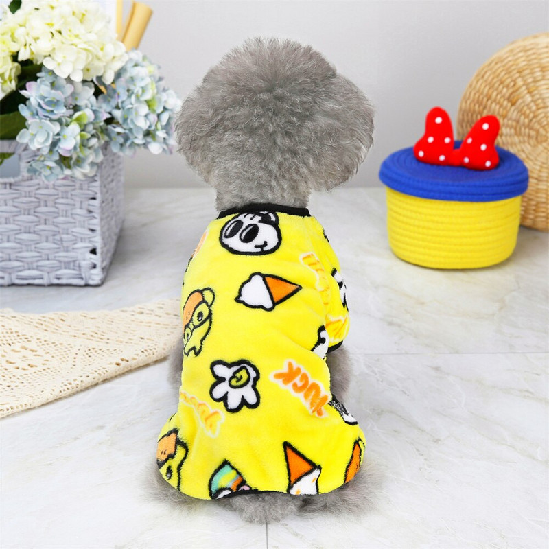 Χειμερινή ζεστή φόρμα για σκύλους για μικρά σκυλιά Fleece Puppy Cat Pijamas Pet Rompers Shih Tzu Yorkie ropa para perros medianos