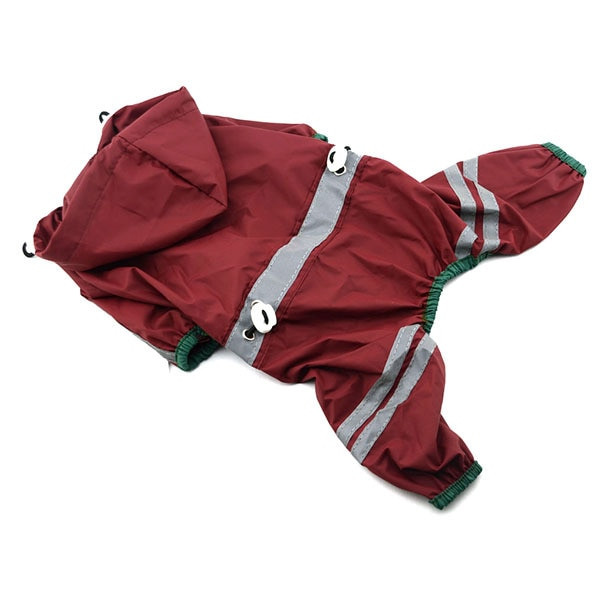 Pet Dog Raincoat Ρούχα Puppy Glisten Bar Hoody αδιάβροχα μπουφάν βροχής Καλύτερες πιτζάμες για σκύλους Jumpsuit Pug For Frence Bulldog