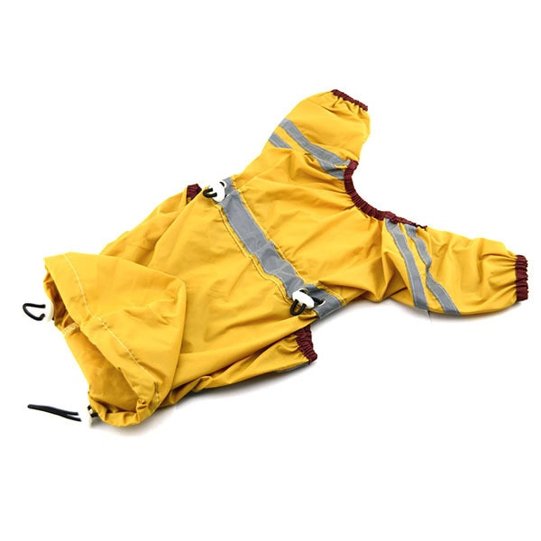 Pet Dog Raincoat Ρούχα Puppy Glisten Bar Hoody αδιάβροχα μπουφάν βροχής Καλύτερες πιτζάμες για σκύλους Jumpsuit Pug For Frence Bulldog