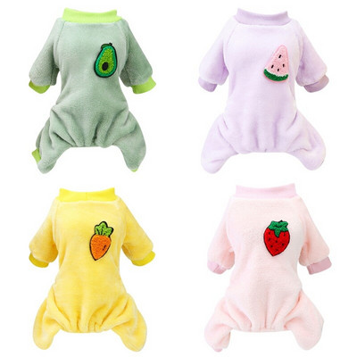 Cute Fruit Pet Dog Jumpsuit Pidžama maziem suņiem Shih Tzu Jorkšīras terjera pidžamas Kombinezoni Kucēnu Kaķu Apģērbi Apģērbi