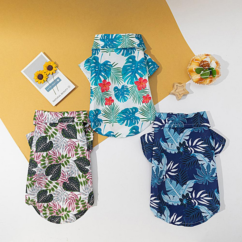 Dress Up Poliester Hawaii Style Print Majica s kućnim ljubimcem, psom, mačkom, dekoracija za dom