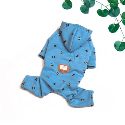 Haine pentru animale de companie Bulldog francez Salopetă pentru câini de iarnă Pijamale Îmbrăcăminte pentru animale de companie Haina groasă pentru câini de talie mare S-3XL ținută de jachetă cu glugă în 3 culori