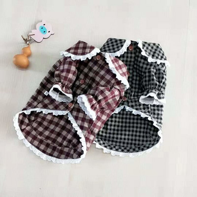 Cămașă pentru câini Costume de cățeluș pisică Haina de vară Haine pentru câini Pomeranian Yorkshire Bichon Pudel Corgi Schnauzer Îmbrăcăminte pentru animale de companie Comerț cu ridicata S