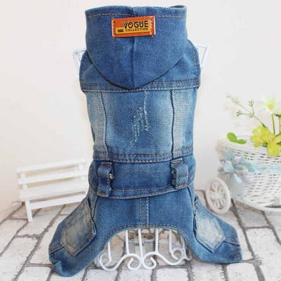 17 štýlov, módny džínsový overal pre psov, rifle pre šteniatka, kovbojské tepláky, oblečenie pre psov, yorkshirský teriér, čivava, kabát 20E