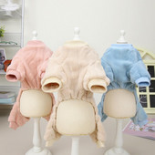 Fleece Ζεστά κατοικίδια Ρούχα Φθινοπωρινή χειμερινή φόρμα για σκύλους Πιτζάμες για μικρά σκυλιά Bichon Pomeranian Ρούχα Φόρμες για κουτάβι για γάτα Πιτζάμες