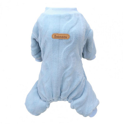Fleece Ζεστά κατοικίδια Ρούχα Φθινοπωρινή χειμερινή φόρμα για σκύλους Πιτζάμες για μικρά σκυλιά Bichon Pomeranian Ρούχα Φόρμες για κουτάβι για γάτα Πιτζάμες