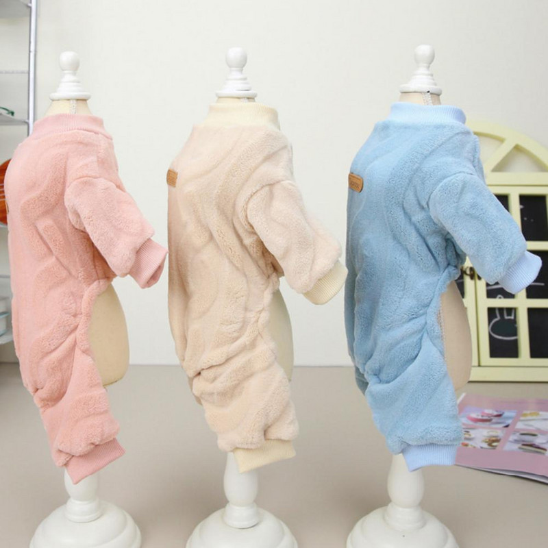 Fleece Vehicule calde pentru animale de companie, toamnă iarnă, salopete pentru câini, pijamale pentru câini de talie mică, bichon pomeranian, cățeluș, pisici, salopete