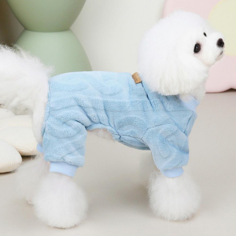 Fleece Vehicule calde pentru animale de companie, toamnă iarnă, salopete pentru câini, pijamale pentru câini de talie mică, bichon pomeranian, cățeluș, pisici, salopete