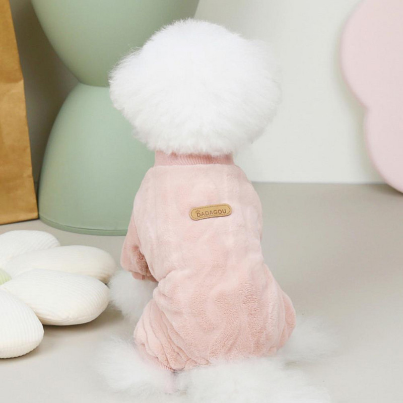 Fleece Vehicule calde pentru animale de companie, toamnă iarnă, salopete pentru câini, pijamale pentru câini de talie mică, bichon pomeranian, cățeluș, pisici, salopete