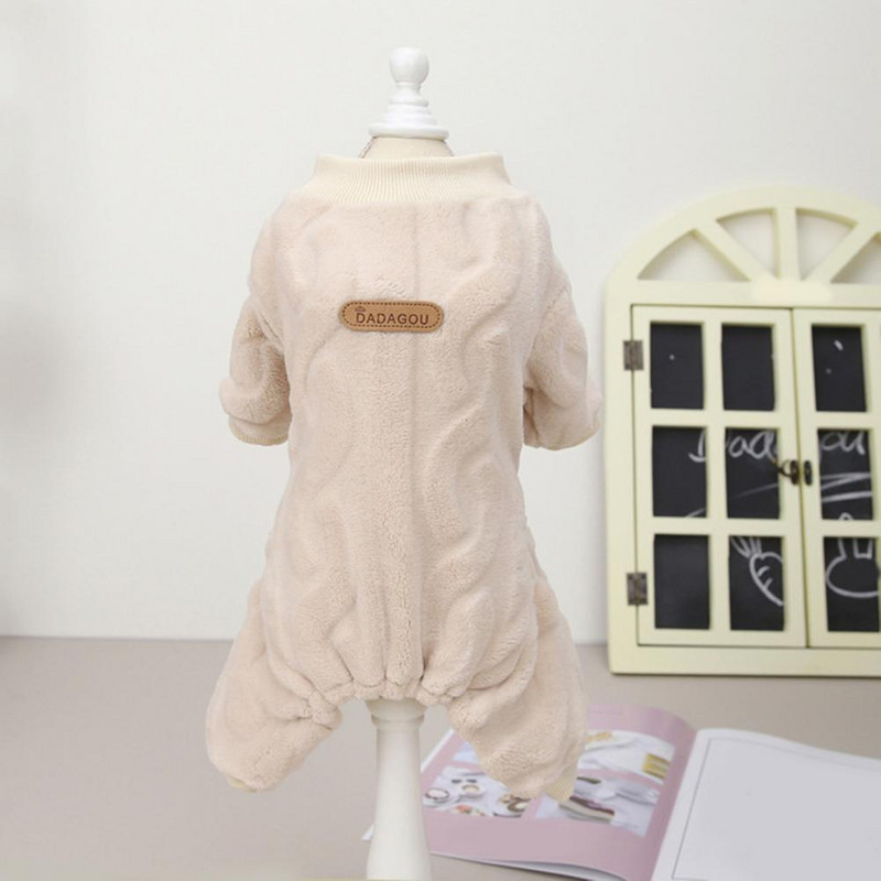 Fleece Vehicule calde pentru animale de companie, toamnă iarnă, salopete pentru câini, pijamale pentru câini de talie mică, bichon pomeranian, cățeluș, pisici, salopete