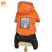 Salopetă ocazională din poliester pentru câini Hanorace calde de iarnă Haina pentru animalele de companie Haina pentru cățelușa Costume pentru animalele de companie Îmbrăcăminte pentru câini de talie mică