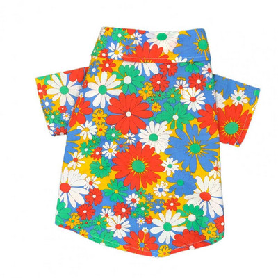 Μόδα μπλουζάκι κατοικίδιων ζώων, κατά του φουσκώματος, ελαφριά ρούχα σκύλου που δεν κολλάνε τρίχες Ρούχα σκύλου με λουλούδια 2022