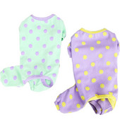 Πιτζάμες σκύλου με κουκκίδες Πυτζάμες για σκύλους πουλόβερ με κουκούλα για μικρά σκυλιά Ολόσωμες φόρμες για κατοικίδια Chihuahua Yorkshire PJS