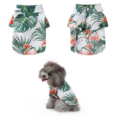 Cămăși pentru câini de plajă hawaiană Vestă Îmbrăcăminte de vară Haine pentru animale de companie pentru pisici Câini Cămașă Îmbrăcăminte Cățeluș Pisicuțe ținute Ropa De Gato