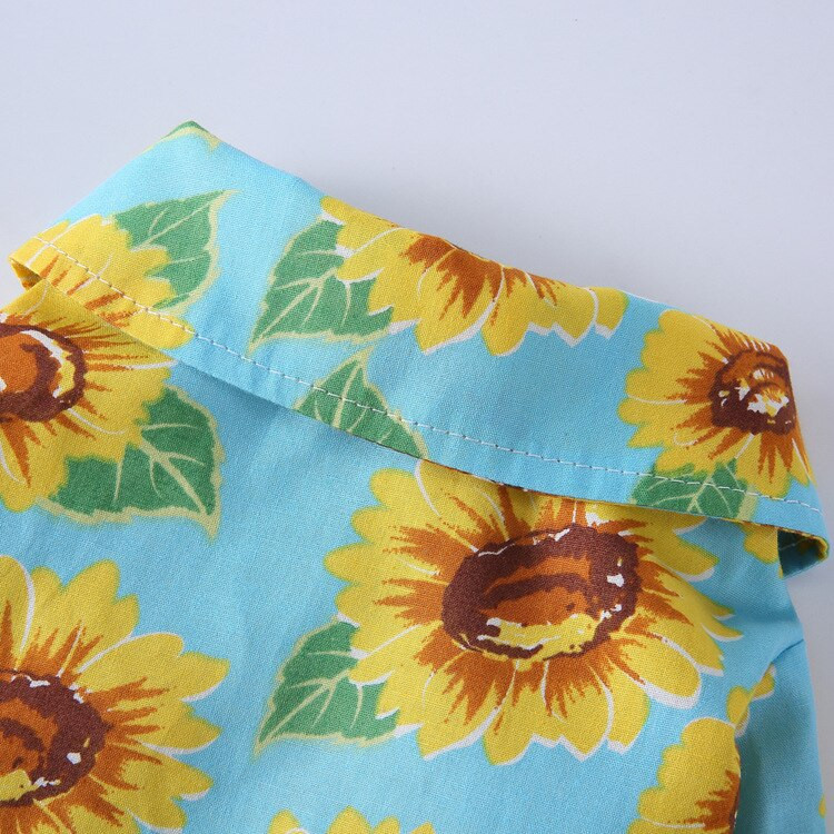 Cămăși pentru câini de plajă hawaiană Vestă Îmbrăcăminte de vară Haine pentru animale de companie pentru pisici Câini Cămașă Îmbrăcăminte Cățeluș Pisicuțe ținute Ropa De Gato