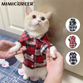 Koerasärgid Ruudulised lemmikloomade reväärid Mantlid väikestele koertele Puuvillane kutsika kassi riided Kutsika vest Suvine T-särk Lemmikloomade tarvikud