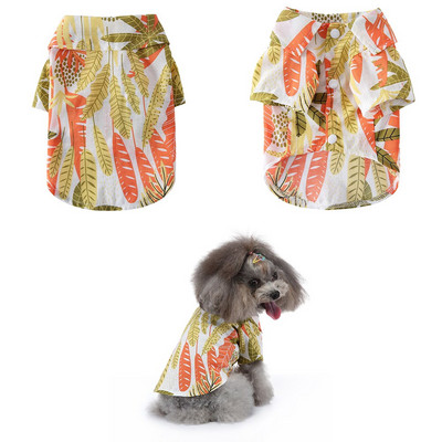 Lemmikloomarõivad Mood trükitud lemmikloomakoerte särgid Suveriided väikestele koertele Beach Hawaii särk Chihuahua Yorkshire Mopsidele