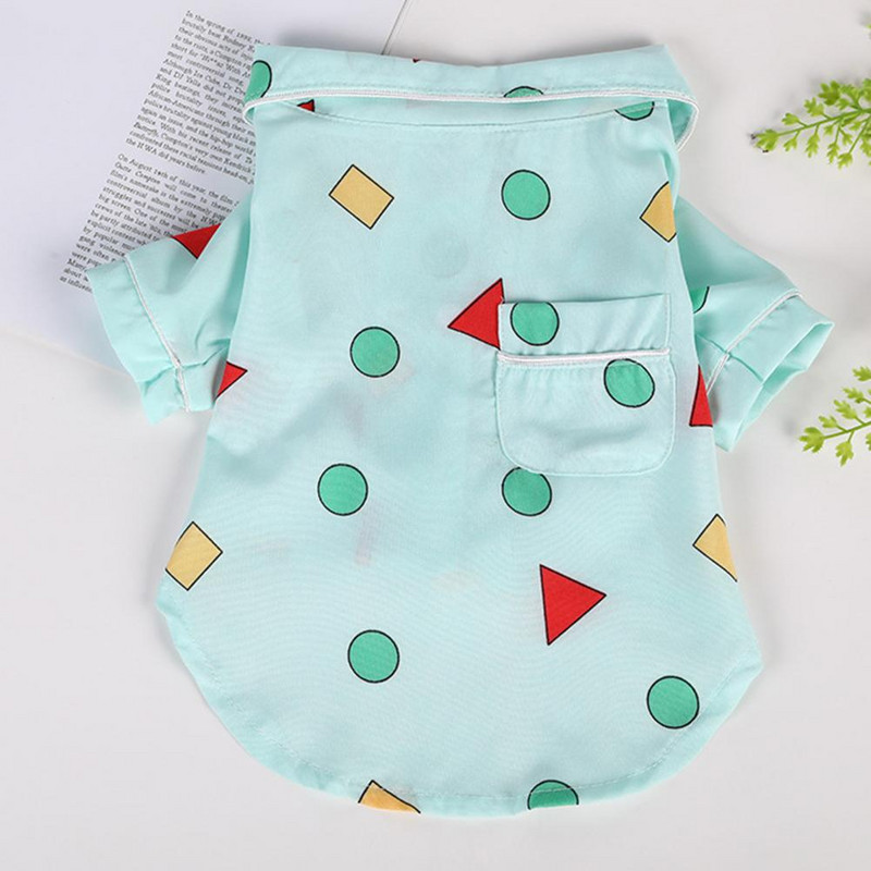 Mačací kostým, roztomilý psí ležérny odev, letný ležérny odev pre domáce zvieratá s dvoma nohami