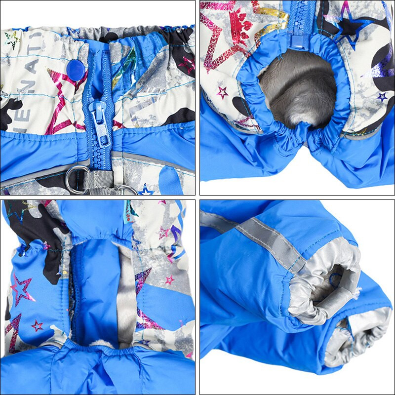 Talvised lemmikloomade koerte riided, kostüümid, fliisist helkurjakk väikestele keskmistele koertele Chihuahua shih tzu komplekt