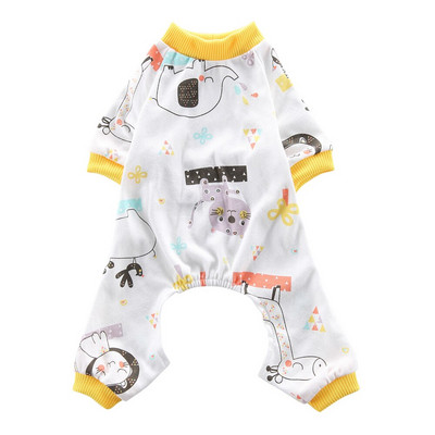 Îmbrăcăminte pentru câini din desene animate Pijamale pentru animale de companie pentru câini mici mari, pisică, salopetă, pijamă pentru câini, haine de dormit drăguțe pentru chihuahua cămașă pomeranian