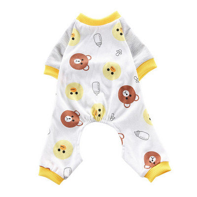 Îmbrăcăminte pentru câini din desene animate Pijamale pentru animale de companie pentru câini mici mari, pisică, salopetă, pijamă pentru câini, haine de dormit drăguțe pentru chihuahua cămașă pomeranian