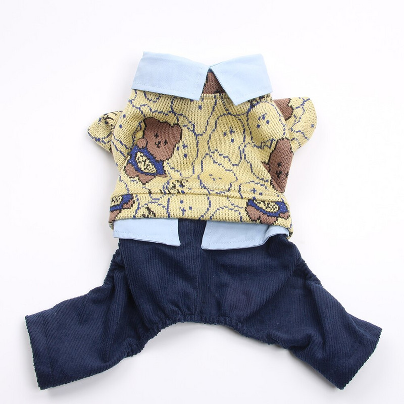 Câine Pisică Salopetă Hanoră Urși Costume de design Animal de companie Jachetă Cățeluș Haine de toamnă/iarnă