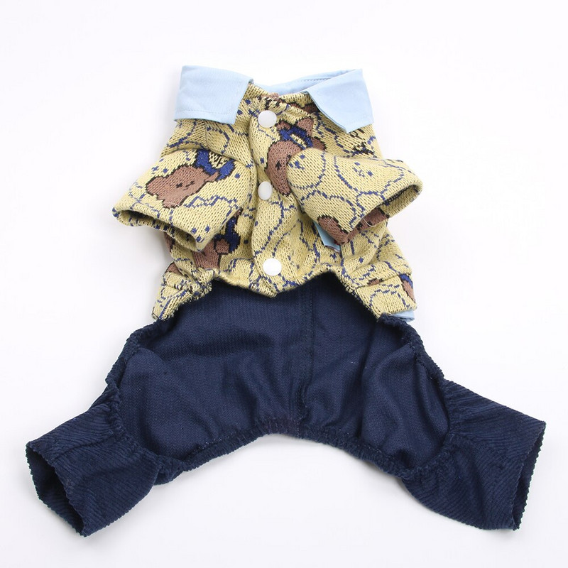 Câine Pisică Salopetă Hanoră Urși Costume de design Animal de companie Jachetă Cățeluș Haine de toamnă/iarnă