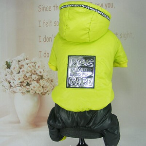 Abrrlo Зимни дрехи за кучета Дебела поларена парка с качулка за кучета Зимни топли гащеризони за домашни любимци Палто Дрехи за големи кучета Чихуахуа Булдог XXL