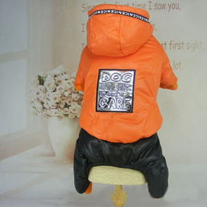 Abrrlo Зимни дрехи за кучета Дебела поларена парка с качулка за кучета Зимни топли гащеризони за домашни любимци Палто Дрехи за големи кучета Чихуахуа Булдог XXL