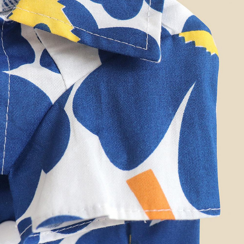 Cămașă pentru câine pentru animale de companie, imprimare cu flori, guler răsturnat, îmbrăcăminte, bluză pentru câine, respirabilă, costum pentru îmbrăcăminte pentru pisici de Crăciun