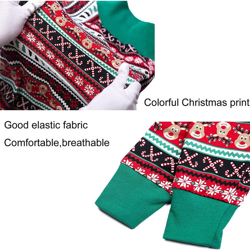 Koerariided Multifilmi prinditud jõulumuster Nelja jalaga täiskattega kampsun Koerte pidžaamad keskmise suurusega koertele pärast operatsiooni