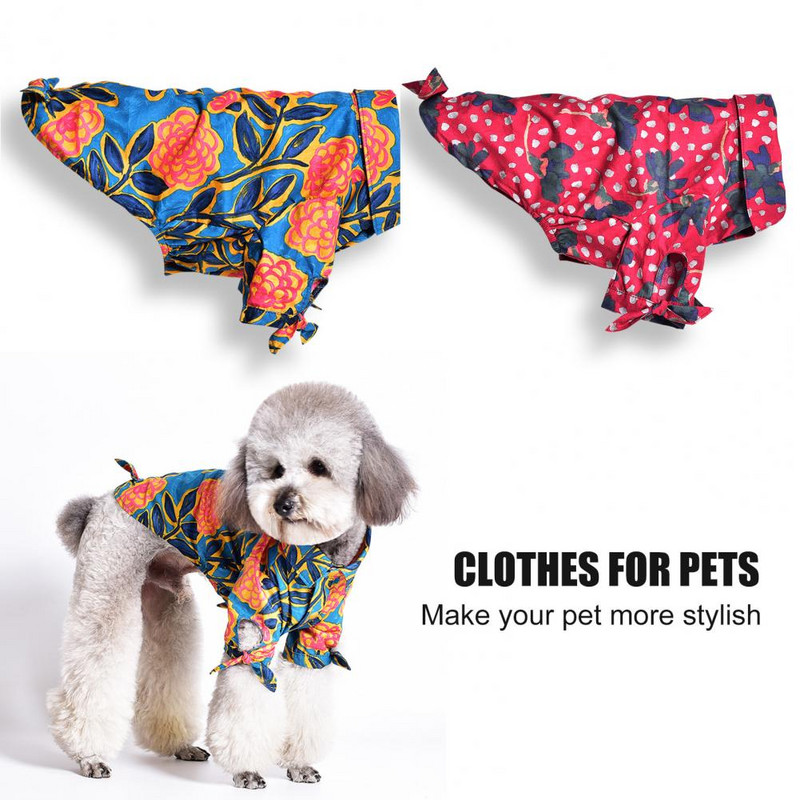 Lenjerie de dormit pentru câini utilă Costume pentru câini reutilizabile anti-decolorare Câini de talie mică Haine caldă Salopetă