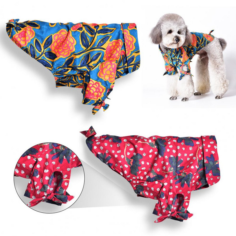 Lenjerie de dormit pentru câini utilă Costume pentru câini reutilizabile anti-decolorare Câini de talie mică Haine caldă Salopetă