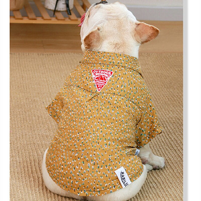 Prancūzų buldogų drabužiai Vasariniai pudeliai Šnauceris Mopsas Šuns Marškiniai Dropshipping Naminių gyvūnėlių produktai Šunų Kostiumai Prancūziški Šunų Drabužiai