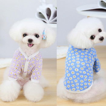 Меко плетиво за кученца Топла риза за домашни любимци Плътно прилепнала ветроустойчива зимна жилетка за кучета