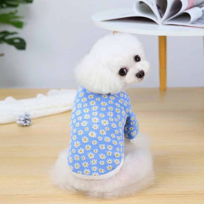 Pehmed kutsikakudumid soe lemmikloomasärk Liibuv tuulekindel koera talvekardigan riided