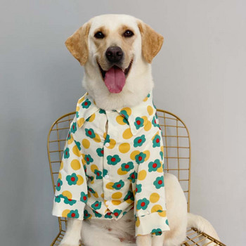 Ρούχα μεγάλου σκύλου Καλοκαιρινό μεγάλο παλτό πουκάμισου σκύλου Welsh Corgi Husky Samoyed Labrador Golden Retriever Dobermann Sheepdog Ρούχα
