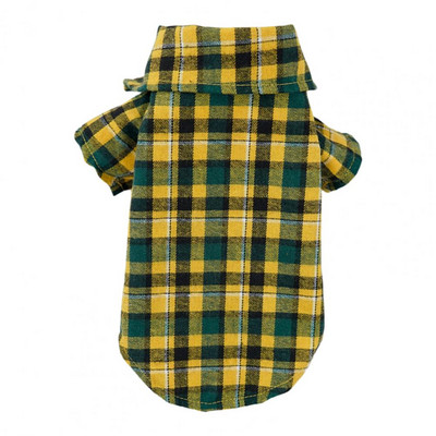 Haina pentru animale de companie Hanorac pentru animale de companie Costum model carouri Dress-up Moda Moale Adorabil Guler cu rever Respirabil Minunat pentru exterior