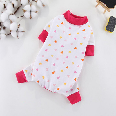 Πιτζάμες από μαλακό βαμβακερό σκύλο Puppy Onesie χαριτωμένο σχέδιο κινουμένων σχεδίων Ρούχα για σκύλους για μικρά σκυλιά Αγόρι Άνοιξη Καλοκαίρι Γιορκί φόρμα για κατοικίδια