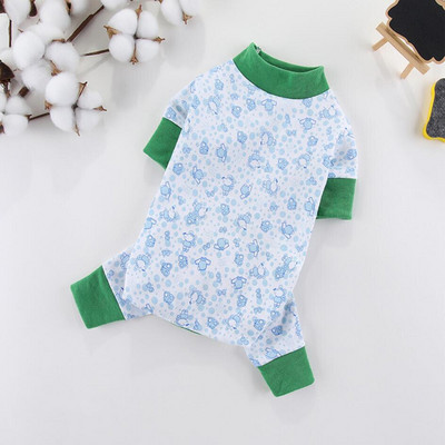 Πιτζάμες από μαλακό βαμβακερό σκύλο Puppy Onesie χαριτωμένο σχέδιο κινουμένων σχεδίων Ρούχα για σκύλους για μικρά σκυλιά Αγόρι Άνοιξη Καλοκαίρι Γιορκί φόρμα για κατοικίδια