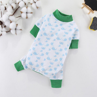 Πιτζάμες από μαλακό βαμβακερό σκύλο Puppy Onesie χαριτωμένο σχέδιο κινουμένων σχεδίων Ρούχα για σκύλους για μικρά σκυλιά Αγόρι Άνοιξη Καλοκαίρι Γιορκί φόρμα για κατοικίδια