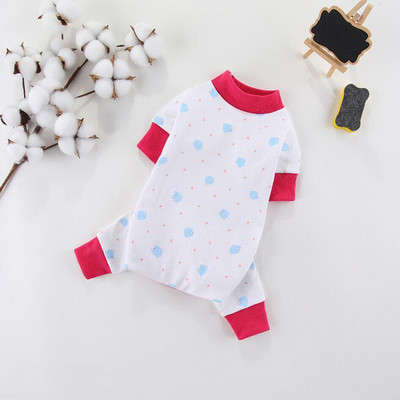 Πιτζάμες από μαλακό βαμβακερό σκύλο Puppy Onesie χαριτωμένο σχέδιο κινουμένων σχεδίων Ρούχα για σκύλους για μικρά σκυλιά Αγόρι Άνοιξη Καλοκαίρι Γιορκί φόρμα για κατοικίδια