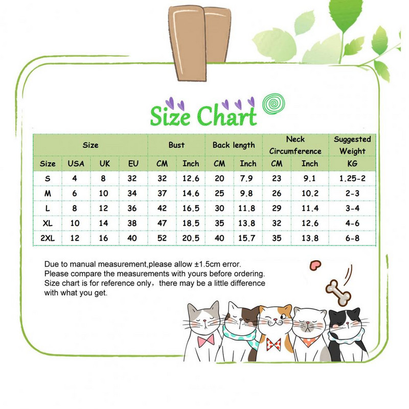 Lemmiklooma T-särk Kassiriided Ümara kaelaga ühevärviline armas karu/puuvilja mustriga koer kevadeks