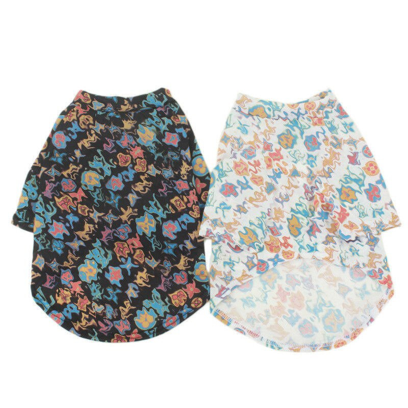 Moodne kõrge kraega särk Koerte riided Kawaii Euroopa stiilis Väikeste koerte rõivad Kasside kevad-sügis fliisist kostüüm Lemmikloomatooted