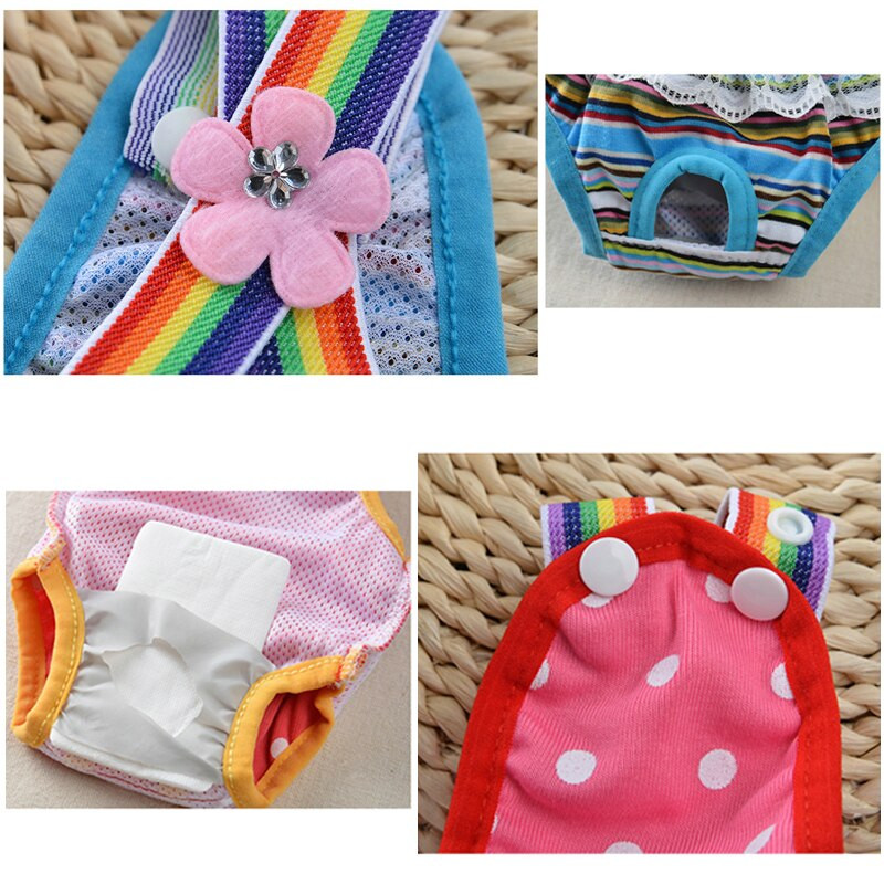 Traky pre psov Fyziologické nohavičky Teddy Zlatý retriever Menštruačné hygienické plienky pre psov Proti obťažovaniu Nohavičky pre domáce zvieratá