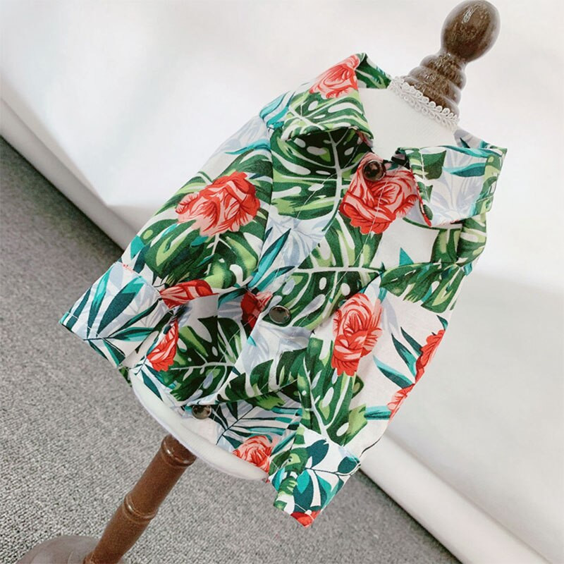 Koera T-särk Riided Vest Lemmikloom Vanem-laps Kandma Koerasärk Rannahawaii stiilis Riided Koerasärgile Lühikeste varrukatega Kostüüm