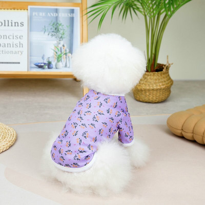 Zimné oblečenie pre psov s potlačou, teplý kardigan, bunda pre psov pre šteniatka, kabát, oblečenie pre čivavy pre malé a stredné psy